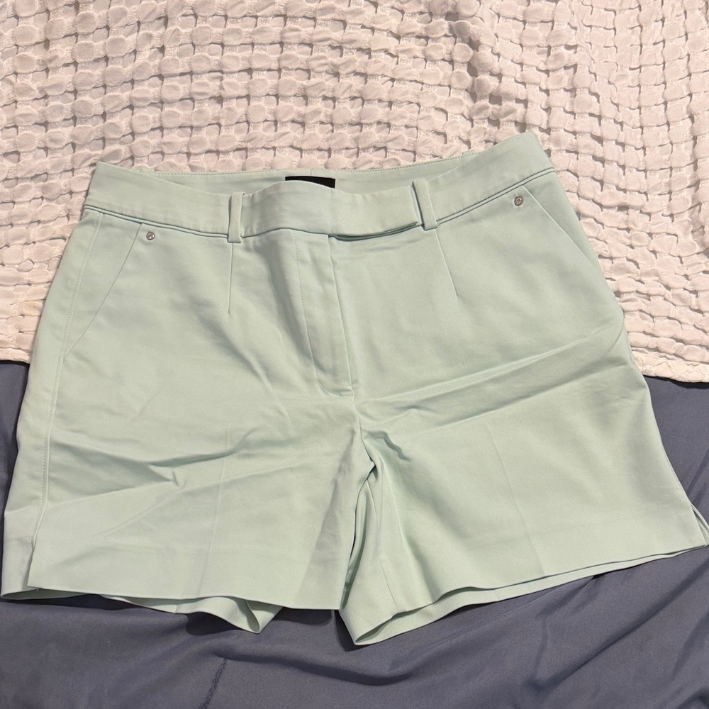 Women’s Tailored Mint Green Shorts